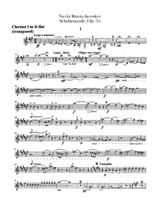 Stimmen: Klarinettenstimmen in B by Nikolai Rimsky-Korsakov