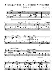 Sonata para Piano No.9, Op.11 No.16: Segundo Movimiento by Beautiful things Martínez
