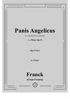Panis angelicus: Partitur, Solostimme by César Franck