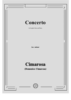 Concerto in c minor: For english horn and piano by Domenico Cimarosa