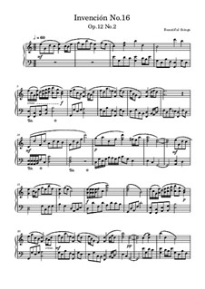 Invención No.16, Op.12 No.2: Invención No.16 by Beautiful things Martínez