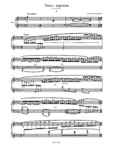 Etudes-tableaux, Op.33: No.5 in E Flat Minor by Sergei Rachmaninoff