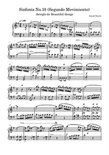 Sinfonía No.10: Segundo Movimiento by Joseph Haydn