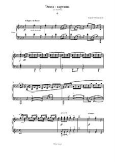 Etudes-tableaux, Op.33: No.6 in E Flat Major by Sergei Rachmaninoff