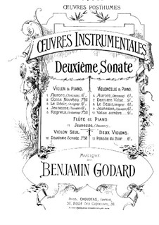 Sonate für Violine Nr.2: Violinsonate Nr.2 by Benjamin Godard