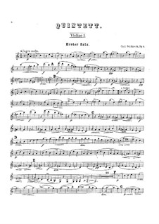 Streichquintett in a-Moll, Op.9: Stimmen by Karl Goldmark
