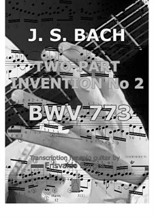 Nr.2 in c-moll, BWV 773: Für Gitarre by Johann Sebastian Bach