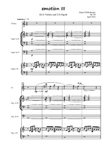 Emotion III, Op.68: Emotion III by Jürgen Pfaffenberger