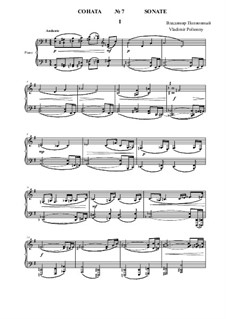 Соната No.7 для фортепиано в 3-х частях: 1 часть by Vladimir Polionny