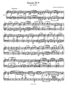 Sonate für Klavier Nr.9, Op.14 No.1: Teil II by Ludwig van Beethoven