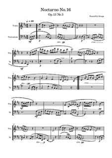 Nocturno No.16, Op.13 No.5: Nocturno No.16 by Beautiful things Martínez