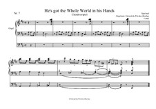 He's got the whole world in his hands: Für Orgel by folklore