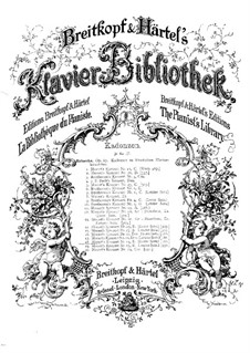 Konzert für Klavier und Orchester Nr.15 in B-Dur, K.450: Kadenz zu Teil I by Wolfgang Amadeus Mozart