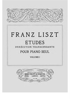 Études d'exécution transcendante, S.137: Nr.1-6 by Franz Liszt