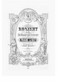 Klavierkonzert Nr.2 (für zwei Klaviere, vierhändig), S.651: Klavierauszug by Franz Liszt
