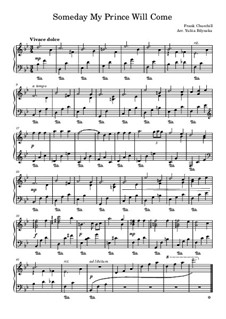 Some Day My Prince Will Come (from Snow White and The Seven Dwarfs): Für Klavier by Frank Churchill