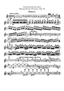 Russische Ostern, Op.36: Flötenstimme by Nikolai Rimsky-Korsakov