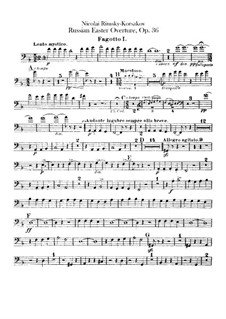 Russische Ostern, Op.36: Fagottstimme by Nikolai Rimsky-Korsakov