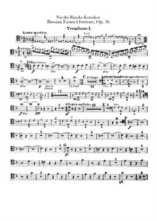 Russische Ostern, Op.36: Posaunen- und Tubastimmen by Nikolai Rimsky-Korsakov
