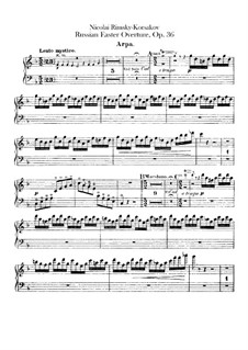 Russische Ostern, Op.36: Harfenstimme by Nikolai Rimsky-Korsakov