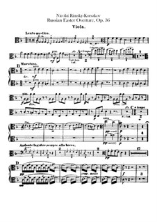 Russische Ostern, Op.36: Violastimme by Nikolai Rimsky-Korsakov
