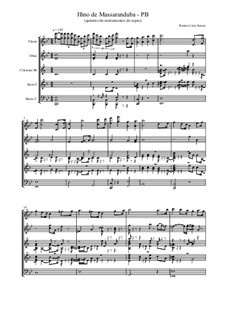 Hino de Massaranduba - PB (para quinteto de sopros): Hino de Massaranduba - PB (para quinteto de sopros) by Roniere Leite Soares