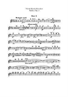 Sadko. Musikalische Gemälde, Op.5: Oboenstimmen I, II by Nikolai Rimsky-Korsakov