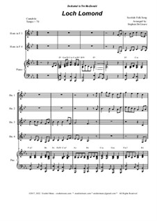Chamber version: For french horn quartet and piano by folklore
