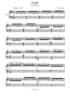 Übungen Nr.1-10: Exercise No.4 by Carl Czerny