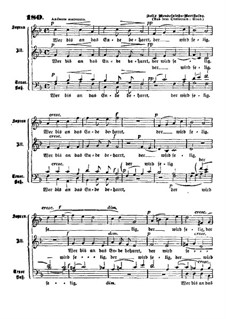 Elias, Op.70: Wer bis an das Ende beharrt by Felix Mendelssohn-Bartholdy