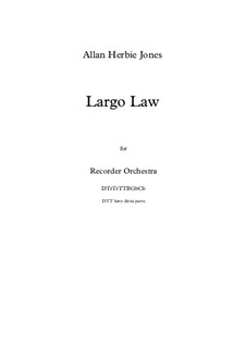 Largo Law: Largo Law by Allan Herbie Jones