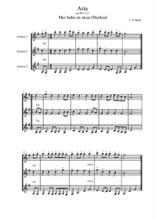 Mer hahn en neue Oberkeet, BWV 212: Aria – Mer hahn en neuen Oberkeet by Johann Sebastian Bach