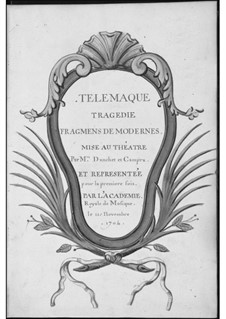 Telemaque: Prolog, Akte I-II by André Campra