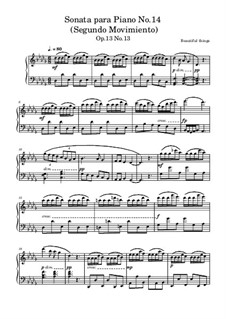 Sonata para Piano No.14, Op.13 No.13: Segundo Movimiento by Beautiful things Martínez