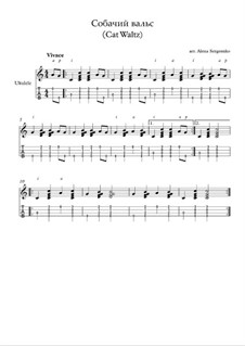 Flohwalzer (Hundewalzer): Für Ukulele by folklore