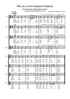Ой, у полi выросла бяроза: Ой, у полi выросла бяроза by folklore