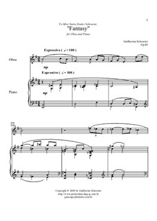 Fantasy for Oboe and Piano (E min.): Fantasy for Oboe and Piano (E min.) by Willy Piano Player
