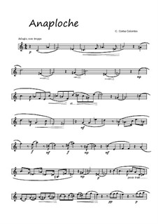 Anaploche per Sax alto solo, 3C.EM 17: Anaploche per Sax alto solo by Carlo Corba Colombo