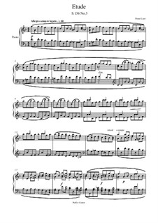 Études d'exécution transcendante, S.136: Etüde Nr.3 by Franz Liszt