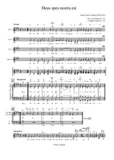 Deus spes nostra est (Kanon und Singspruch für Chor und Gemeinde): Deus spes nostra est (Kanon und Singspruch für Chor und Gemeinde) by Marc Neufeld