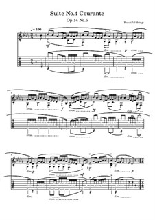 Suite No.4: Courante, Op.14 No.5 by Beautiful things Martínez