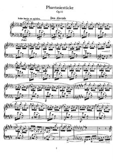 Fantasiestücke, Op.12: Vollsammlung by Robert Schumann