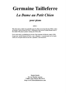 La Dame au Petit Chien: La Dame au Petit Chien by Germaine Tailleferre
