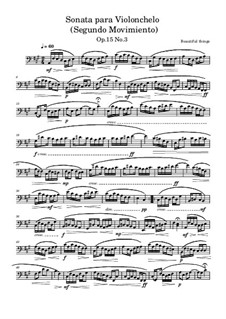 Sonata para Violonchelo, Op.15 No.3: Segundo Movimiento by Beautiful things Martínez