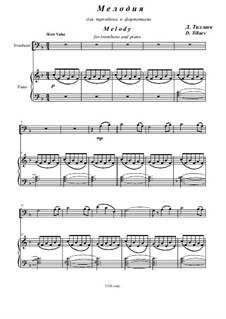Melody: Für Posaune und Klavier by Daler Tillaev