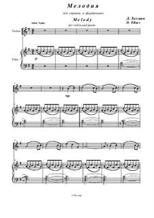 Melody: Für Violine und Klavier by Daler Tillaev