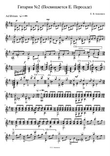 Guitaria No.2, Op.2: Guitaria No.2 by Yevhen Anisimov