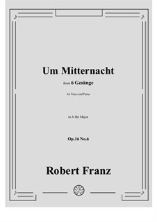 No.6 Um Mitternacht: A flat Major by Robert Franz