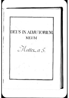 Deus in adjutorium meum: Deus in adjutorium meum by Michel Richard de Lalande