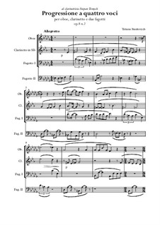 Progressione a quattro voci, Op.8: Nr.1 by Stankovych Tatiana